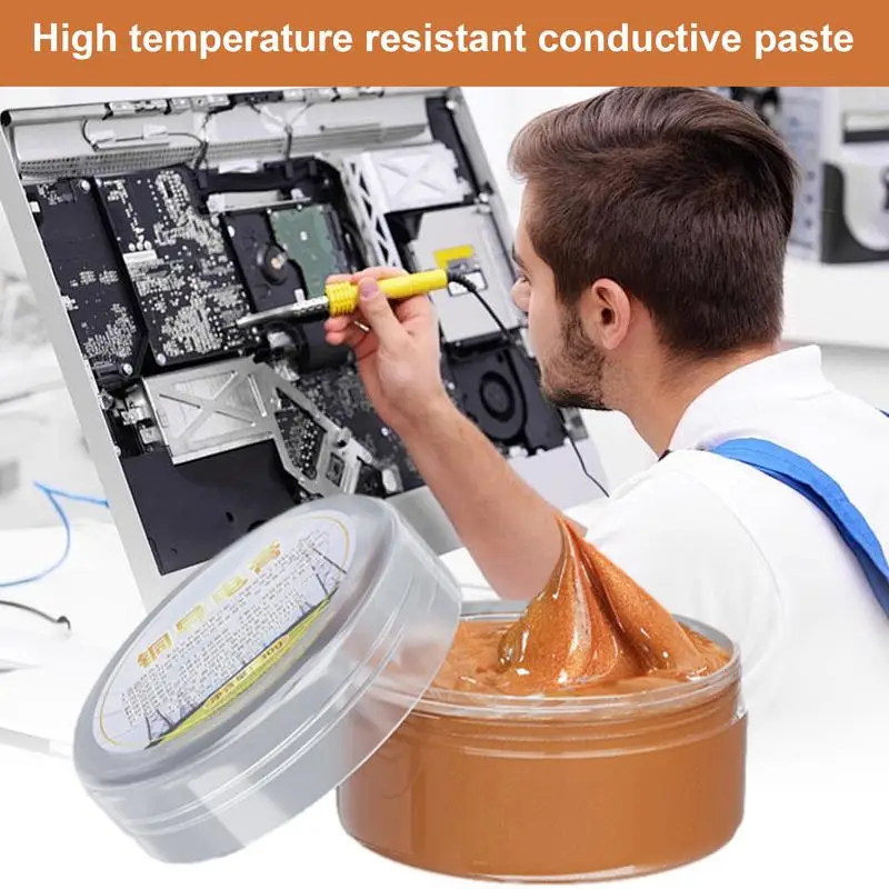 Copper Grease 30g Conductive Paste High Temp Grease Multipurpose Automotive Grease Compound Paste for Battery Connection Circuit - Image 5
