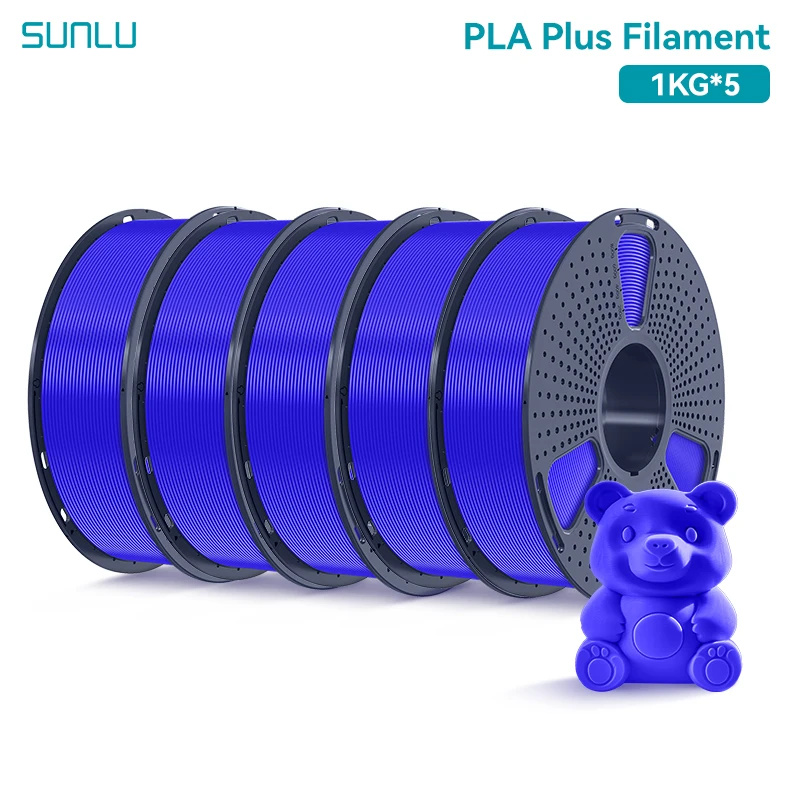 SUNLU 5 Roll TPU95A,PLA ,PLAplus,PLA plus2.0,PLA Matte, PLA Meta Filament 1.75mm Neatly Wound Filament Fit Most FDM Printer - Image 5