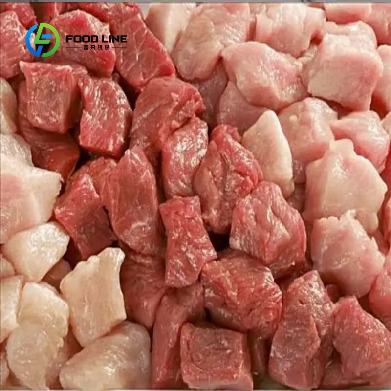 Customized Industrial Automatic Frozen Meat Dicing Machine High-Precision Meat Cubes Cutting Equipment High Efficiency - Image 3