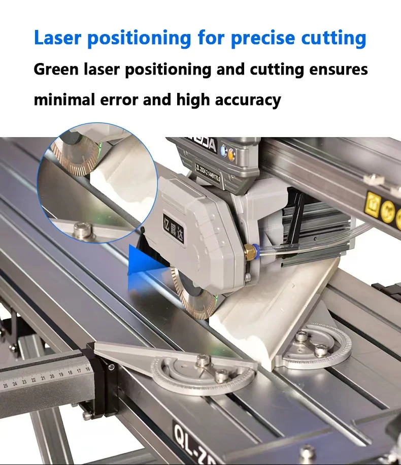 Fully Automatic Stone Cutting Machine Portable Electric Tile Ceramic Cutting Machine YIWEIDA QL-ZD-1200 Electric Tile Cutter - Image 4