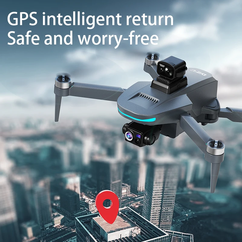 Nouveau drone GPS L200 Plus, professionnel 4K HD, double objectif, cardan 3 axes, 360° ° Quadricoptère RC sans balais avec évitement d'obstacles par laser - Image 4