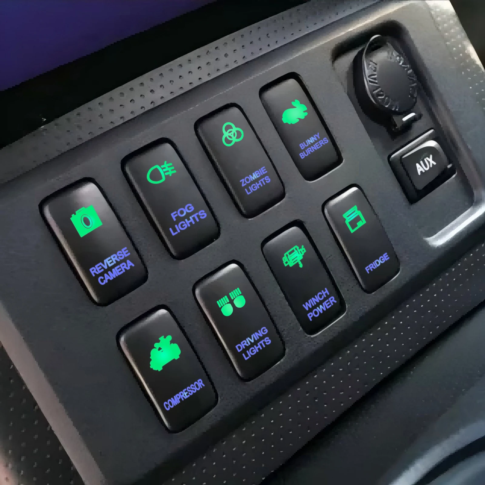 Botão Interruptor Liga-Desliga 12V 3A com Luz LED Azul para Antena Wifi Starlink para Toyota Tacoma FJ Cruiser Highlander Hilux 4Runner Prado - Image 5