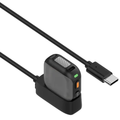 Charging Dock for DJI Mic Mini 2 & Mic 3 Transmitter,Type-C Fast Charge Base with LED Indicator Portable Desktop Charger Cable