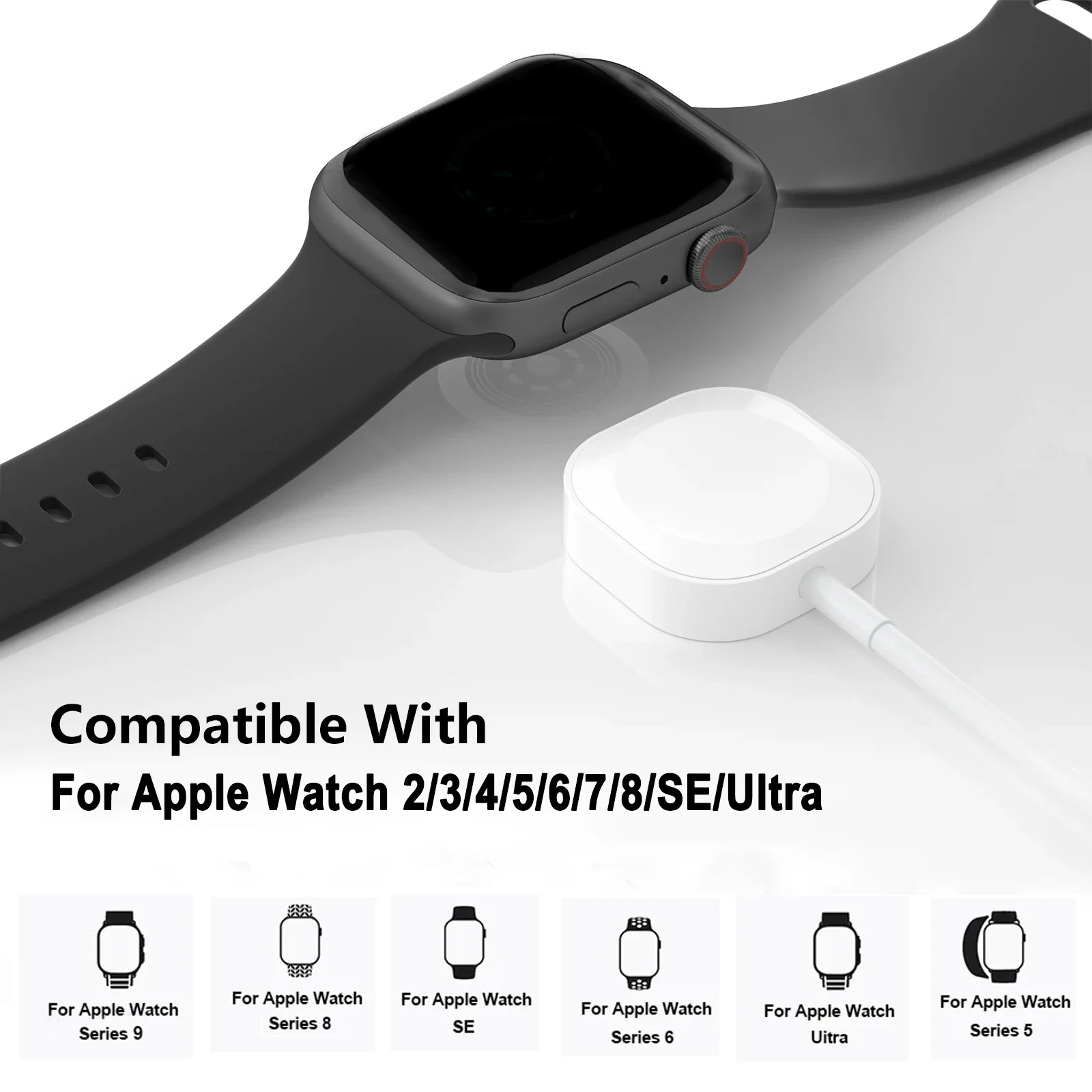 New Magnetic Wireless Charger for Apple Watch Series 9 8 7 6 5 4 SE Fast Charging Cable USB Type C for iWatch Series 6 3 5 3 2 1 - Image 5