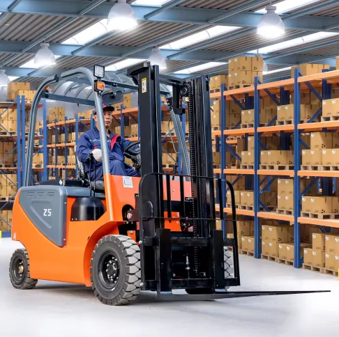 Yg personalizado 2 toneladas 5 toneladas empilhadeira acionada por roda portátil empilhadeira elétrica completa ce epa empilhadeira de carregamento automático para venda