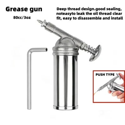 Mini Grease Gun Machine 80cc Capacity 1000PSI Output Pressure Oiler Handheld High Pressure Oiler Hand Tools
