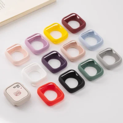 Silicone Case for Apple Watch 11-10 46mm 42/38/40/44/41/45mm Accessories Bumper protector Cover iwatch Series 9 8 7 6 5 4 3 SE