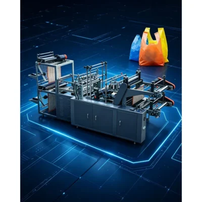 Industrial High Speed Plastic Bag Making Machine LDPE HDPE PE Film Extruder Blown Production Line Automatic T-Shirt Bag Manufact
