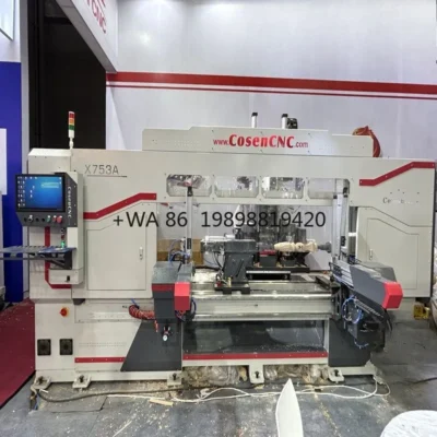 Máquina para trabalhar madeira multifuncional 5 eixos cnc torno de madeira x753at fresagem automática torneamento