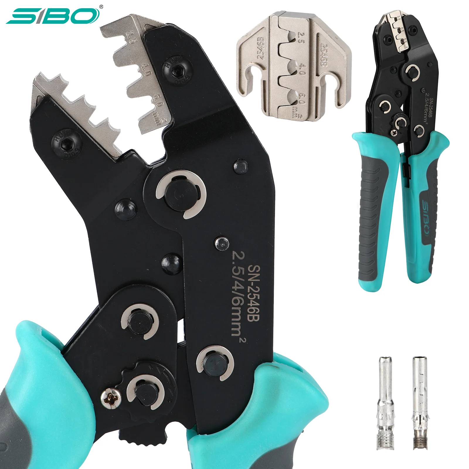 Crimping Pliers for MC4 PV Solar Cable Terminals Solar Photovoltaic Connectors Plier 2.5-6mm² Ratchet Wire Crimper Tool SN-2546B - Image 4