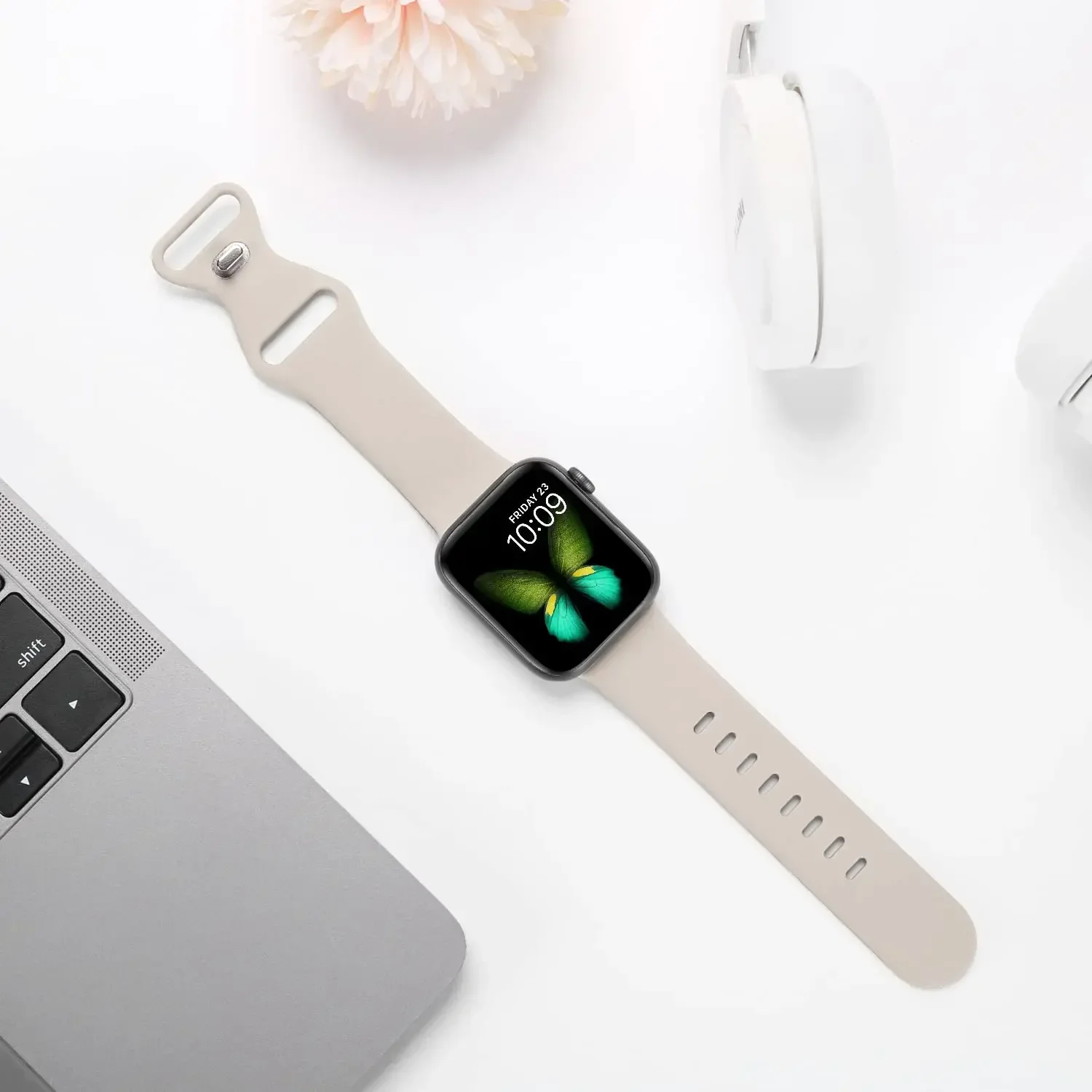 Sport Bands for Apple Watch Strap Ultra SE Series 10 4 3 46mm/38mm/40mm/45mm 49mm 41mm/42mm/44mm Silicone iWatch Band 9 8 7 6 5 - Image 3