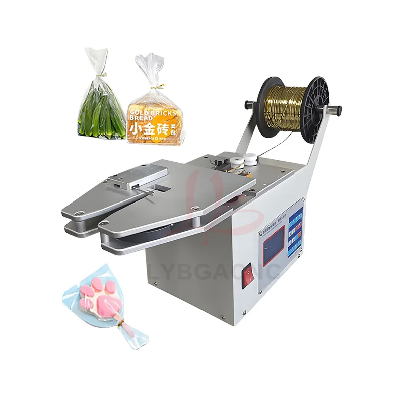 LY-001 Gold Wire Tie Sealing Machine, Sealing Tool, Food Equipment, Colored Wire Plastic Bag Sealer, Gift Bag Packaging 1-15mm
