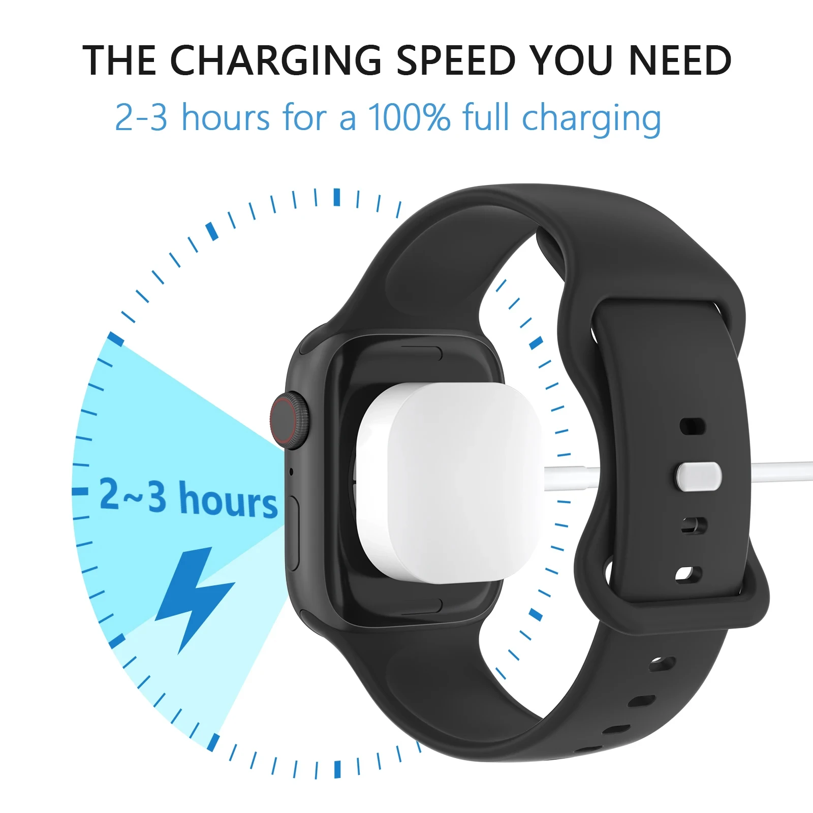 New Magnetic Wireless Charger for Apple Watch Series 9 8 7 6 5 4 SE Fast Charging Cable USB Type C for iWatch Series 6 3 5 3 2 1 - Image 2