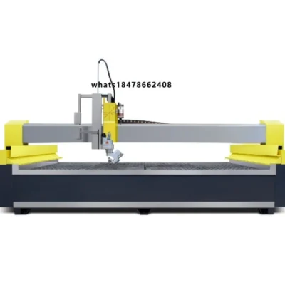Máquina de Corte a Jato de Água CNC de 5 Eixos Totalmente Automática com Motor PLC e Motor de 380V 37kw, Equipamento de Corte de Pedra de Alta Eficiência