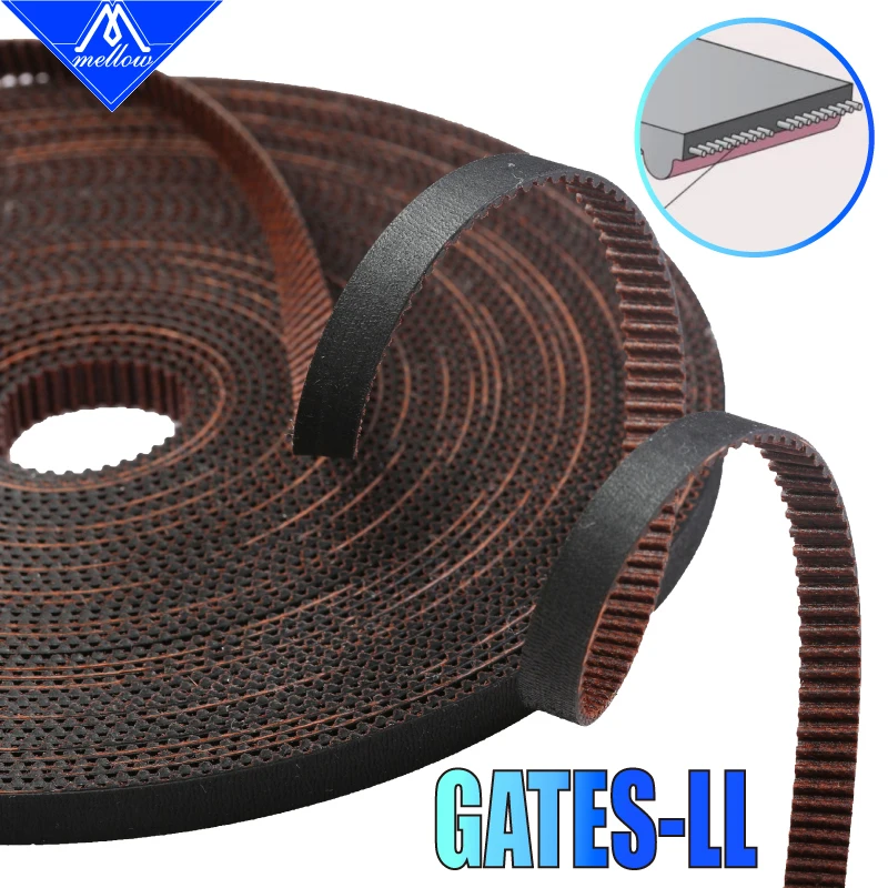 Correia Sincronizadora GATES-LL-2GT de Alta Qualidade para Impressora 3D, Largura GT2 6MM 9MM 10MM, Correia de Sincronização Resistente ao Desgaste para BLV