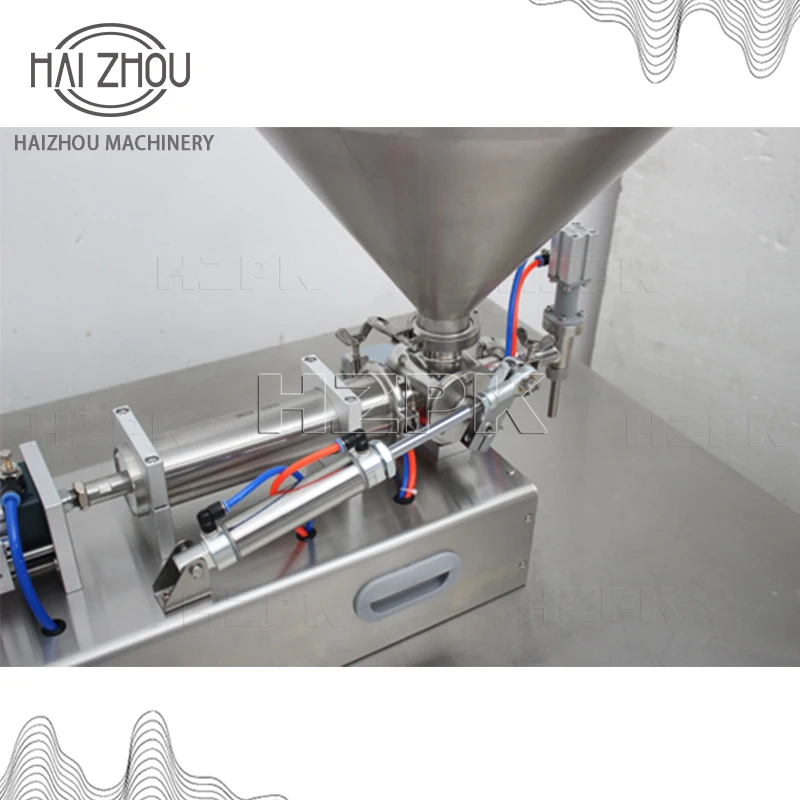 HAIZHOU Semi Automatic Single Head Paste Filling Machine Pneumatic 100-5000ml Cream Sauce Honey Cosmetic Filling Equipment G1WGD - Image 5