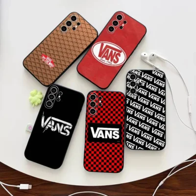 V-vans LOOG Brand Phone Case For Samsung S25,S24,S21,S22,S23,S30,Ultra,S20,Plus,Fe,Note,10,9,5G Black Cover