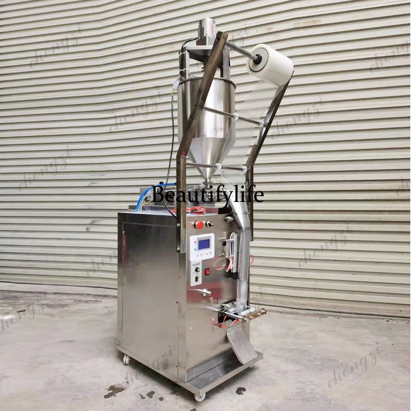 Automatic Liquid Chili Paste Packaging Machine Oil Sauce Filling Honey Seasoning Water Hot Pot Material Sealing Packing Machine - Image 3