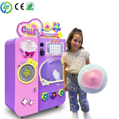 Customize High Profit Make Money Vending Automatic Commercial Cotton Candy Machine Maker for Bakery Restaurant Retail Industries