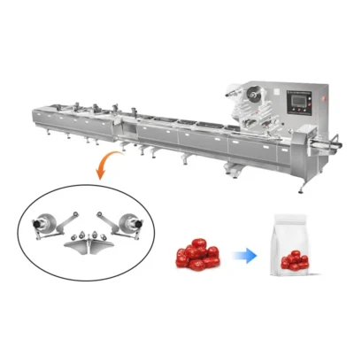 Automatic Doy Bag Candy Packing Machine with Zipper Coffee Bean Nuts Doy Pack Weighing Feeding Pouch Packaging Machine