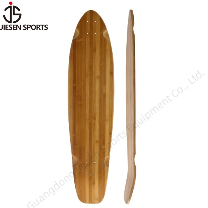 Double Professional Bamboo Deck Longboard Skateboard Carbon Fiber Deck with Special Bamboo Design - Image 2