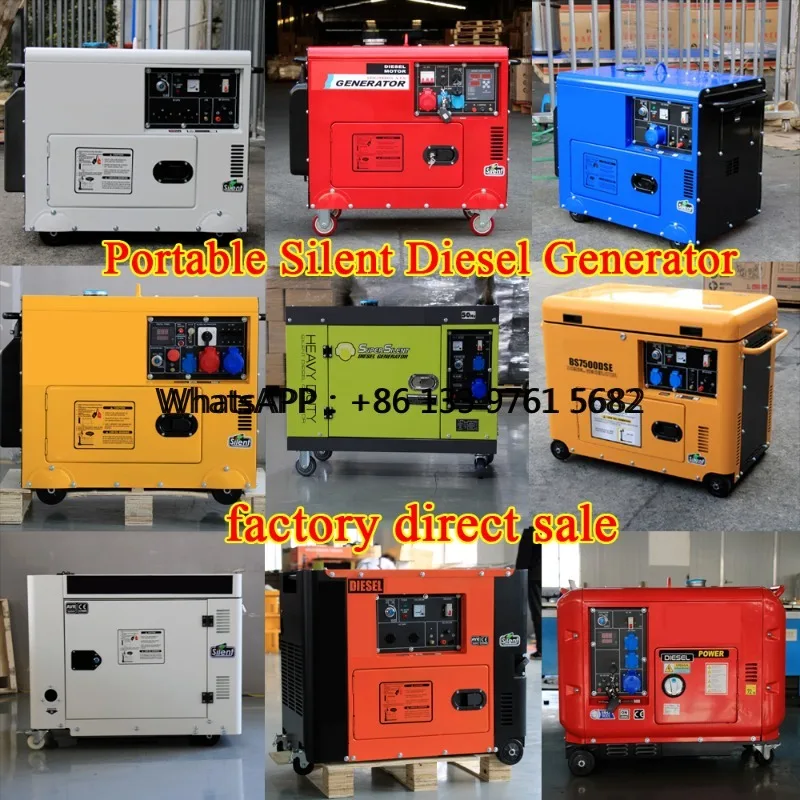 2025 Hot Sale Super Silent 110V/220V Generator 10kva Generator Factory Direct 5KVA 6KVA 7KVA 8KVA 10KW al Generators for Home - Image 3