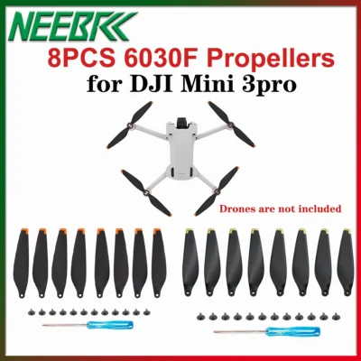 8PCS 6030F Propellers Blade Low Noise Light Weight for DJI Mini 3 Pro Drone Props Portable Wing Fans Replacement Spare Parts
