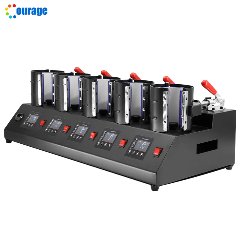 New 5 in 1 Mug Heat Press Machine 11oz 15 oz Ceramic Mugs Sublimation Printing Machine Heat Transfer Printing Machines - Image 3