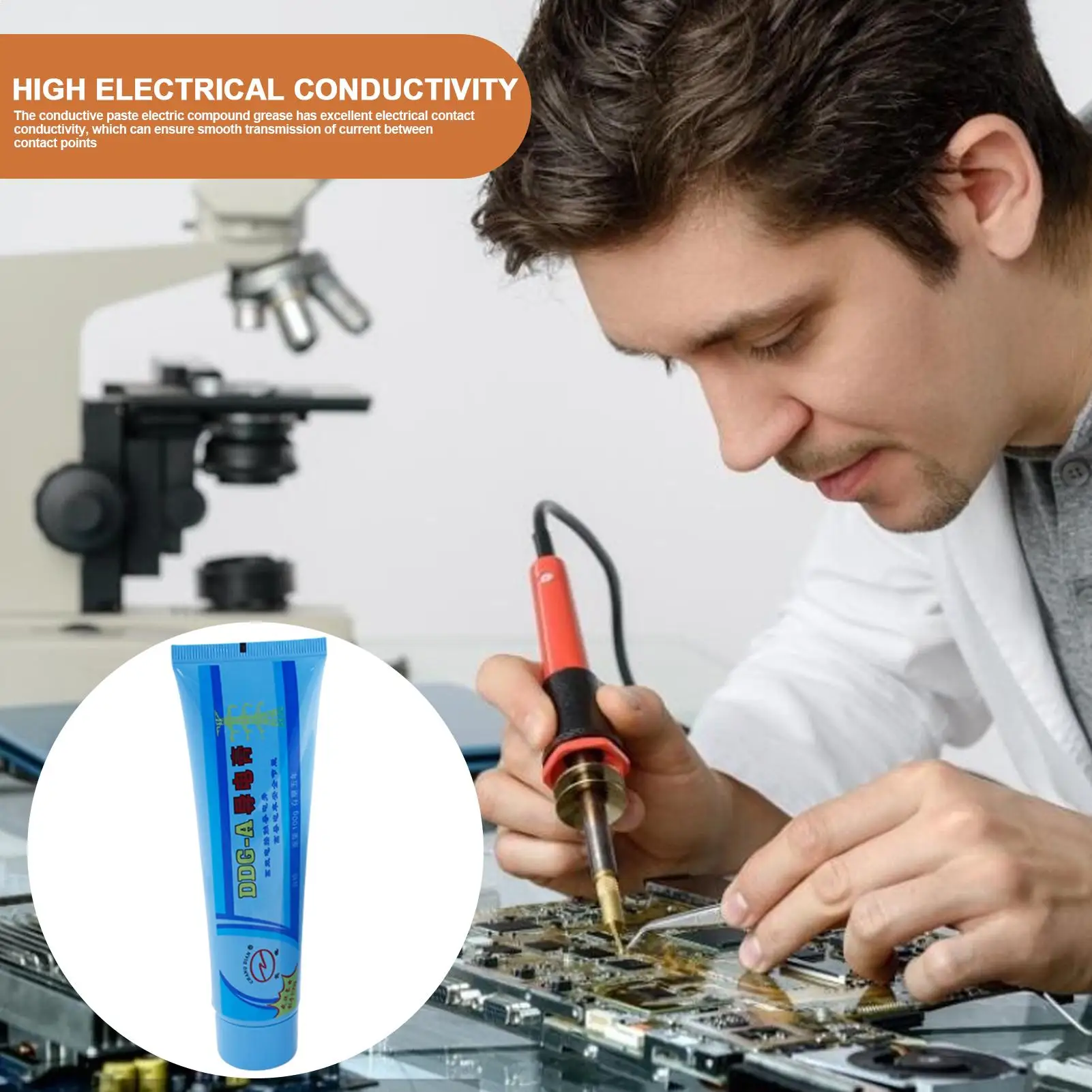 100g Electrical Conductive Grease Electronics Copper Conductive Paste for Electrical and Automotive Applications - Image 4