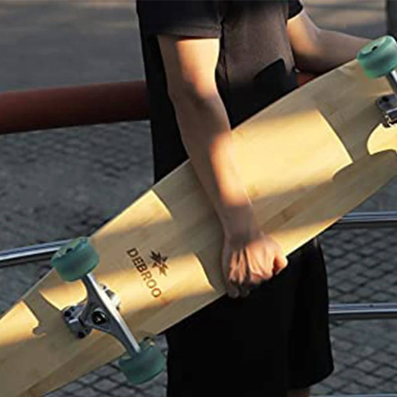 Flexible 42 Inch Bamboo and Hard Maple Decks Kick Tail Cruiser Longboard Skateboard - Image 6