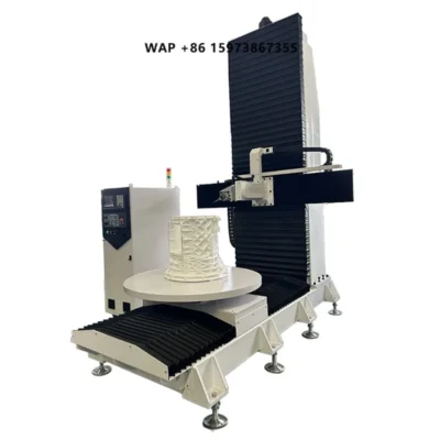 Fresadora CNC de 5 Eixos ATC de Alta Configuração para Escultura 3D em Madeira e Espuma, com Inversor Delta de 6kW e Refrigeração a Ar Syntec