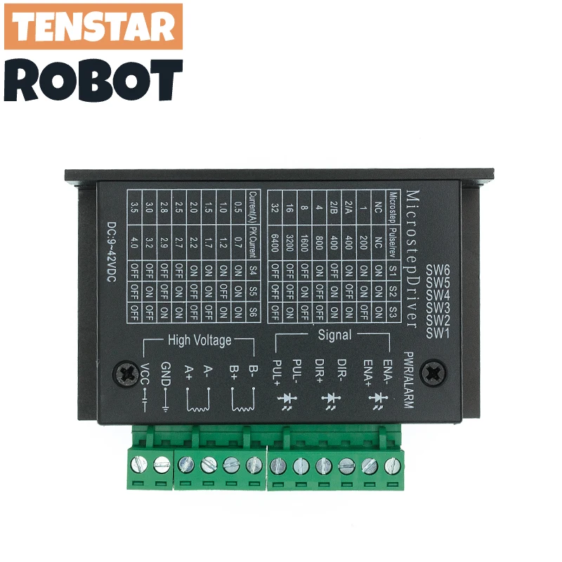 Stepper Motor Driver TB6600 23 Nema 34 42/57/86 Nema17 4A DC9-40V 1 Axis Stepping Motor CNC Engraving Machine - Image 2