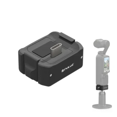 For DJI OSMO Pocket 4 / 3 PULUZ USB-C / Type-C Dock Desktop Charging Base Aluminum Alloy Bracket