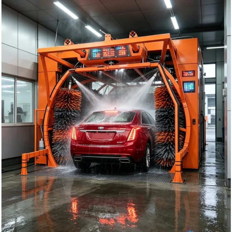 Commercial Automatic Car Wash Machine 360 Rotation High Pressure Foam Rinse Stainless Steel FrameFactory Price Installation Guid
