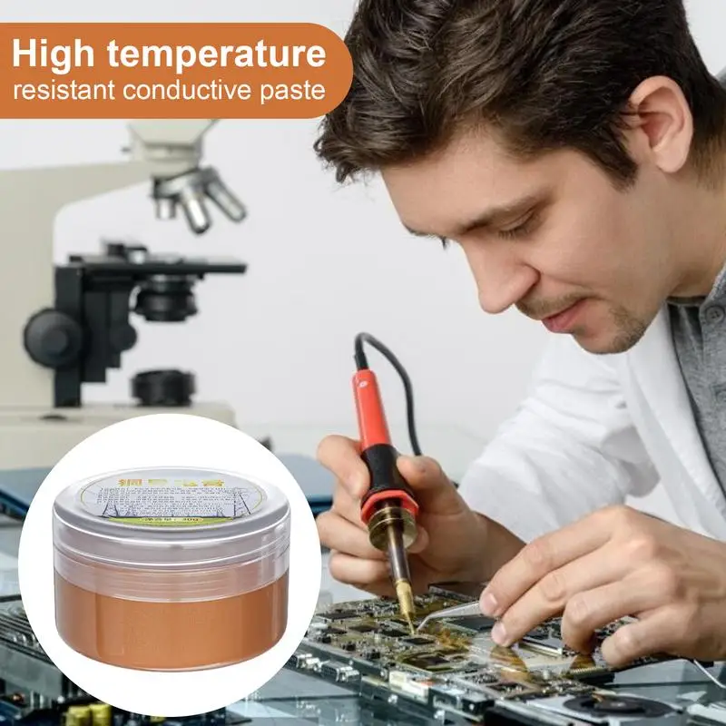 Copper Grease 30g Conductive Paste High Temp Grease Multipurpose Automotive Grease Compound Paste for Battery Connection Circuit - Image 4
