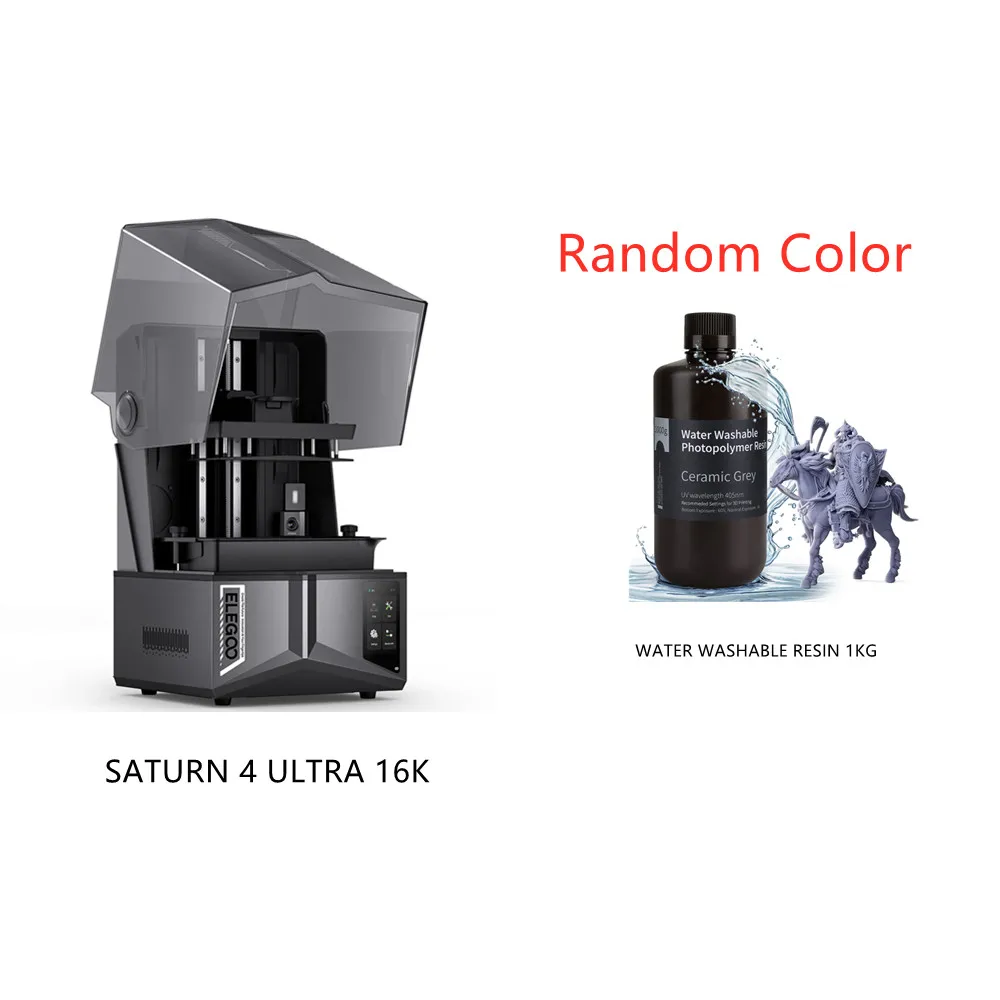 Impressora 3D ELEGOO Mars 5 Ultra SATURN 3 Ultra SATURN 4 Ultra 12K SATURN 4 Ultra 16K, mais 1 unidade de resina lavável em água, 1 kg. - Image 2