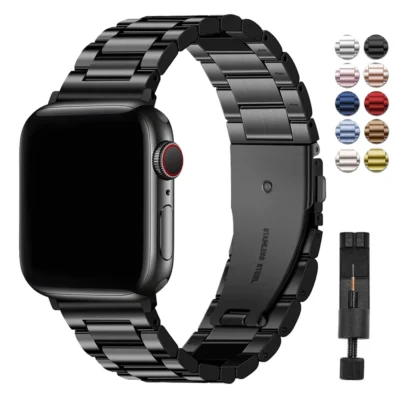 Classic stainless steel Correa for apple watch 11 10 46mm 42mm band Ultra 2 49mm 9 8 7 6 5 4 se 45mm 44mm 41mm 40mm 3 38mm strap