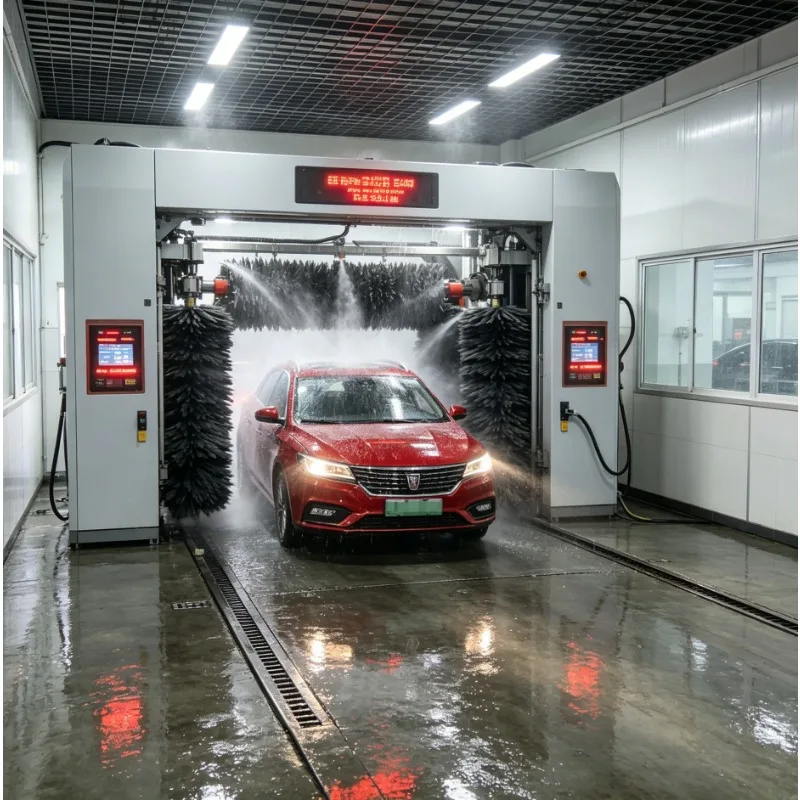 Commercial Automatic Car Wash Machine 360 Rotation High Pressure Foam Rinse Stainless Steel FrameFactory Price Installation Guid - Image 2