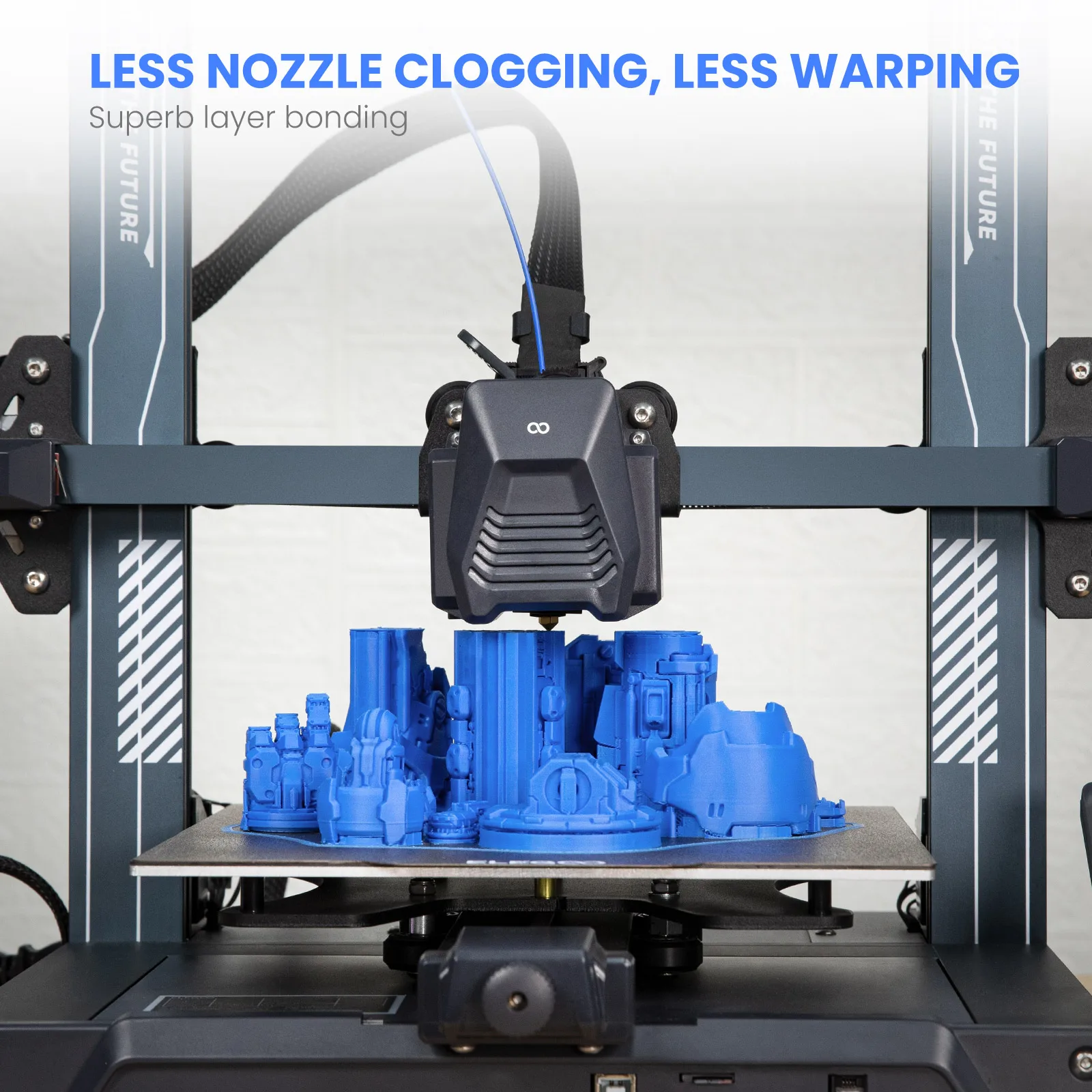 ELEGOO PLA Filament 1.75mm, 3D Printer Filament Dimensional Accuracy +/- 0.02mm, Cardboard Spool(2.2lbs) Fits for FDM 3D Printer - Image 3