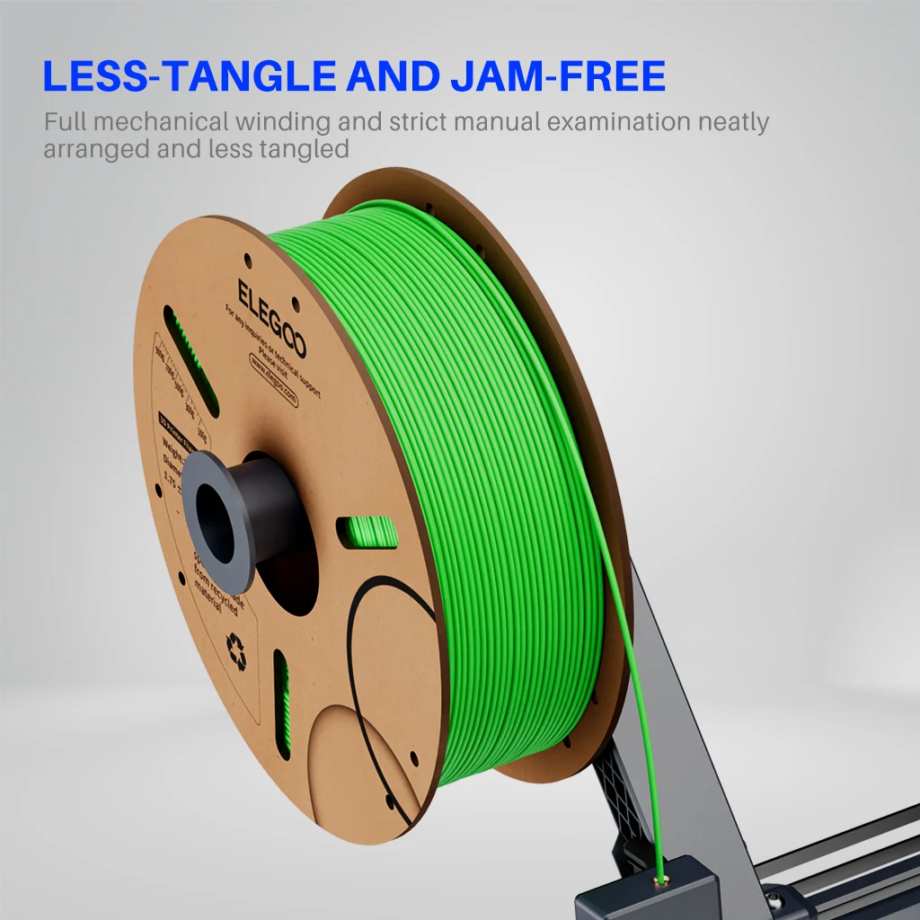 ELEGOO PLA Filament 1.75mm, 3D Printer Filament Dimensional Accuracy +/- 0.02mm, Cardboard Spool(2.2lbs) Fits for FDM 3D Printer - Image 5