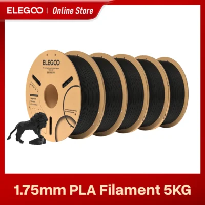 ELEGOO PLA Filament 1.75mm, 3D Printer Filament Dimensional Accuracy +/- 0.02mm, Cardboard Spool(2.2lbs) Fits for FDM 3D Printer